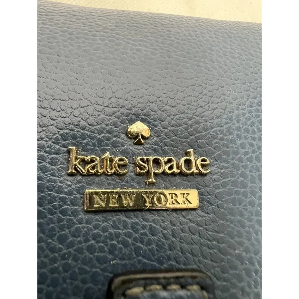Kate Spade Blue Leather Small Wallet